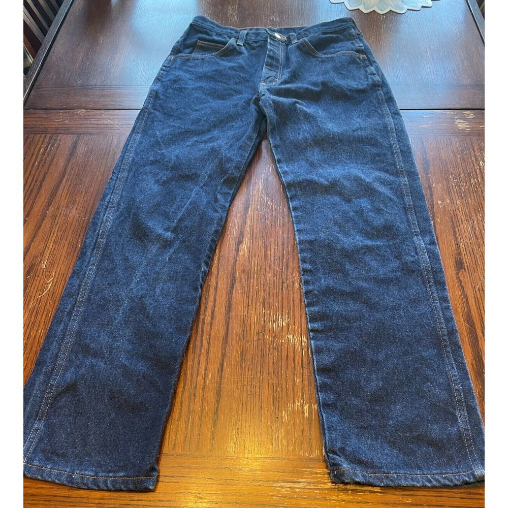 Rustler by Wrangler Regular Fit Mens Jeans 34x29 Blue Denim